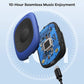 AGPTEK G02 8GB Clip MP3 Player with FM Shuffle, Portable Music Player with Sweatproof Silicone Case for Sports, Blue