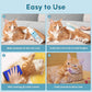 Waterless Cat Shampoo with Brush and Cloth, 6.8 FL OZ Cat Shampoo and Conditioner, Cat Dry Shampoo, No Rinse Formula for Quick Clean, Care for Cats and Kittens with Itching & Sensitive Skin