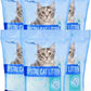 Made4Pets Cat Litter Crystals, Non Clumping Cat Litter Odor Control Kitty Litter Non Clumping No scooping Low Dust, Low Tracking, Lightweight, Dehydrates Waste,Cologne– 25.8 lbs (6 x 4.3 lb Packs)