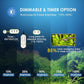 Aquarium Light,22W 24/7 Natural Mode,9 Light Modes(Water Grass Mode & 7 Colors & Cycle),Adjustable Timer and 7 Color Brightness - with Expandable Mounting Bracket for 24~30IN Fish Tank