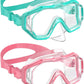 W WSTOO Kids Swim Goggles with Nose Cover,Snorkel Diving Swimming Mask for Youth 5-15,HD 3-Window Wide Vision Anti-Shattered Lens Anti-Fog&Leak