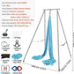 VEVOR Aerial Yoga Frame, 9.67 ft Height Swing Stand, Max 551.15 lbs Load Chrome-Plated Steel Pipe Inversion Yoga Rig for Indoor Outdoor Use