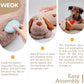 Puppy Heartbeat Toy, Dog Heartbeat Toy for Separation Anxiety Relief, Puppy Toy with Heartbeat Stuffed Animal Anxiety Calming Behavioral Aid Plush Toy for Dogs Cats Pets (Brown +)