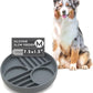 The Slowdown Bowl Silicone Slow Feeder for Dogs & Puppies, Slow Eating Modern Lick Mat Design, Reduces Gulping, Fits 2 Cups 7.5” Across x 1.5” Tall, Mealtime Challenge, Medium-Charcoal