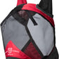 Harrison Howard Pro Luminous Horse Fly Mask Standard with Ears UV Protection for Horse Scarlet Red/Black XL Extra Full Size