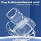 Hamster Bathtub,Hamster Bathroom,Small Animal Habitat Décor,Sand Bath Container Transparent Beds,Hamster Bed,Ice Bathtub,Sleep Pad Nest,Sand Bath Box for Small Pet Animals Cage Accessories（L）