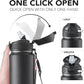 Enerbone 32 oz Insulated Water Bottle, Stainless Steel Bottle with Carrying Strap, Double-Wall Vacuum Insulation Design, Leakproof Sports Bottle with Straw, Keep Drinks Cold or Hot for Hours