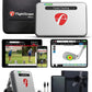 FlightScope Mevo+ Portable Golf Launch Monitor, Rangefinder and Simulator with Signature Power Bundle | 20+ Full Swing & Short Game Data Stats, 12 Courses, 17 Practice Ranges Included