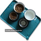 Hoki Found Large Silicone Pet Food Mats Tray - Non Slip Pet Dog Cat Bowl Mats Placemat - Dog Pet Cat Feeding Mat - Waterproof Dog Cat Food Mats -Pet Water Mats for Carpet - Sicilian Ocean