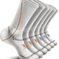 BULLIANT Compression Socks for Men 6Pairs, Athletic Crew Socks Cushioned For Men Sports Running-Arch Support