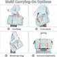 FIORETTO Women's Gym Duffle Bag with Shoes Compartment, 37L Capacity, Ideal for Travel, Gym, Sports, Duffel, Weekender