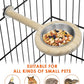 KATUMO Bird Perch Feeding Cup Birds Platform Parrot Wood Perch Stand Toy Cage Accessory for Parakeet Lovebird Cockatiel Conure Budgie Small Parrots (L Perch (Pack of 2))