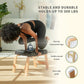 Yoga Headstand Bench- Stand Yoga Chair for Family, Gym - Wood and PU Pads - Relieve Fatigue and Build Up Body (Multi-Color)