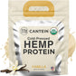 Organic Hemp Protein, Vegan Protein Powder, Clean Plant Based Protein Powder, Non Dairy Protein, Lactose Free Natural Protein, Gluten Free- 20 Servings, Vanilla