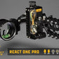 Trophy Ridge React One Pro Bow Sight - Accuracy up to 100 Yards, Tool Less Windage and Elevation Adjustability, 2nd/3rd Axis Leveling, Adjustable Click Light