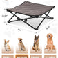 KingCamp Elevated Dog Bed for Medium Dogs, Outdoor Raised Cooling Pet Cot Bed with Washable Breathable Mesh & No-Slip Feet Perfect for Camping, Backyard, Indoor Use (Medium, Black)
