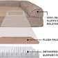 Furhaven Orthopedic Dog Bed for Large/Medium Dogs w/ Removable Bolsters & Washable Cover, For Dogs Up to 55 lbs - Plush & Suede Sofa - Almondine, Large