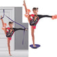 Dance, Cheerleading and Figureskating Trainer Stretching and Balance, 2 Pc. Set, Stretching, Disc Core Board and Flexibility Equipment Strap for Dance, Gymnastics, Turning, Stunt