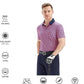 Men's Golf Polo Shirts Short Sleeve Striped Performance Moisture Wicking Dry Fit Golf Shirts for Men
