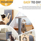 78.7"x15.8"Self-Adhesive Climbing Cat Scratch Protector Pads - Trimmable Furniture Guard for Sofa, Walls & Floors, DIY Cat Tree/Tower/Bed, Replaceable Scratch-Resistant Mats (Light Gray)