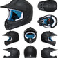 Youth Dirt Bike Helmet DOT Certified - Full Face Motorcycle Helmet for Off-Road, ATV, Street Riding, Includes Adjustable Goggles & Protective Gloves