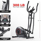 Sunny Health & Fitness Smart Upright Elliptical w/Pulse Sensor Built-in, Indoor Full-Body Cross-Training & Cardio Exercise Machine for Home, Free SunnyFit App Connection, Optional Long Stride Length