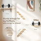 Cat Wall Shelves Set with Sisal Cats Window Perch, 4 Piece Wood Climbing Furniture with Curved Sisal Bed, Flat Shelf & Two Wall-Mounted 4 Steps Cat Stairs