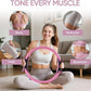 Home Pilates Kit for Women Pilates Equipment Ring and Ball Set Magic Circle Hoop with 5 Resistance Bands Compact Toning Fitness Essentials Starter Set Accessories