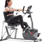 Sunny Health & Fitness Smart Indoor Recumbent Bike Trainer, Home Full Body Workout & Cardio Cycling Machine for Seniors, Free SunnyFit Bluetooth Connect, Optional Arm Exerciser Hand Cycle & Bands