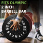 Olympic Bumper Plates Set, 2" Weight Plates for Strength Training & Weightlifting, Paris or Set or Set with Barbell, Multiple Options