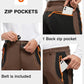 TBMPOY Men's Snow Ski Hiking Pants Waterproof Winter Fleece Lined Pants Camping Skiing Ice Fishing Pants with Belt