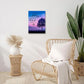 Christian Tree Wall Art I Can Do All Things Canvas Wall Decor Prints Framed Painting Purple Pictures Gifts Artwork for Bathroom Bedroom 12"x16"