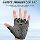 Cycling Gloves with Shock-Absorbing Pad, Extra Grip, Flexible Fit, Light Weight, Breathable for Men and Women Mountain Biking