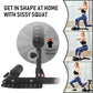 leikefitness Deep Sissy Squat Bench Core Workout Multifunctional Leg Exercise Machine for Home Gym
