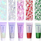 Face Body Glitter, Hair Glitter Sparkles Chunky Face Glitter Gel for Girls Makeup Singer Concerts Mermaid Festival Sequins Face Paint (White+Silver+Pink+Red+Green)
