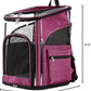 Cat Carriers Dog Carrier Pet for Small Medium Cats Dogs Puppies up to 25 Lbs, TSA Airline Approved Soft Sided, Collapsible Travel Puppy - Black Grey (M: 13" LX11.4 WX17.3 H, Pink)