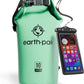 Earth Pak Waterproof Dry Bag - Roll Top Waterproof Backpack Sack Keeps Gear Dry for Kayak with Waterproof Phone Case