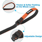 PetBonus Short Dog Leash, Safety Wrist Strap for Retractable Dog Leash, Reflective Design and Adjustable Soft Padded Handle, Extra Layer Security for Pet Stroller (Orange)