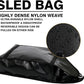 Weight Sled Trainer Adjustable, Upgrade Sandbag Sled Trainer Resistance Sled Trainer for Sprinter Speed Training Indoor Outdoor, Running Sled Trainer with 3 Weight Sandbags