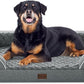 Orthopedic Waterproof Dog Bed for Extra Large Dogs, Memory Foam XL Dog Bed with Sides, Egg-Crate Foam and Non-Slip Bottom Jumbo Dogs Couch Beds with Washable Removable Cover(Jumbo,Grey)