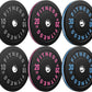 Bumper Plates 2 - Inch Olympic Weight Plate Set for Barbell, 10-55 lb Rubber Weights Sets for Home Gym, Strength Training Plate, Weight Lifting, Black