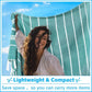 Oversized Turkish Beach Towel Blanket XXL Cotton Sandproof Towels Boho Woven Extra Large Big Sand Free Giant Throw Thick Blankets Huge Quilt XL Picnic Camping Necessities Cloud For Adult Gifts Teal