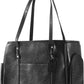 Fashion Dog Carrier Purse, Premium Leather Cat Carrier Bag, Airline Approved Soft Sided Pet Travel Tote Bag with Pockets Black
