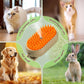 New Cat Steam Brush, 3 in 1 Pet Steam Groomer Brush, Rechargeable Pet Steam Groomer Comb for Massaging and Cleaning Shedding Pets Hair, Multifunctional Hair Removal Comb for Cats Dogs (Khaki+White)