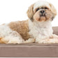 FurHaven Orthopedic Foam Sofa Dog Bed with Washable & Removable Cover - Plush/Suede - Almondine, Dogs Up to 35 lbs - Medium