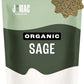 J Mac Botanicals, Organic Rubbed Sage (8 oz), Certified USDA Organic, Dried Rubbed Sage Leaf. Culinary Grade-excellent for sausage making, fresh Albanian harvest
