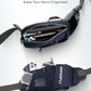 WATERFLY Fanny Pack Waist Bag: Hiking Water Bottle Holder with Strap Waist Pack for Women Men Hydration Hip Packs for Running Walking Traveling-Navy Blue