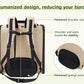 Pecute Cat Backpack with Widened Interior Space, Upgraded Dog Backpack Carrier with Various Ways to Carry, Pet Backpack with Breathable Mesh, Pet Travel Carrier with Soft Padded,Khaki