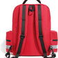 Red Medicine Backpack for School Empty First Aid Bag for Trauma Medication Safety Backpack Travel Paramedic Bag EMS EMT for Nurse Responder(bag only)