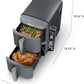 Ninja DoubleStack XL Smart 2-Basket Air Fryer, Smart Cook System, DoubleStack Technology Cook 4 Foods at Once, Space Saving Design, 10 QT, 6-in-1, Smart Finish & Match Cook, Air Fry, Broil, Bake SL451